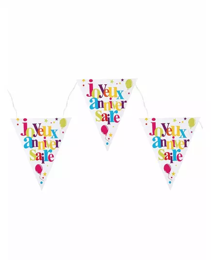 Festive birthday bunting garland 26 x 22 cm 3 m
