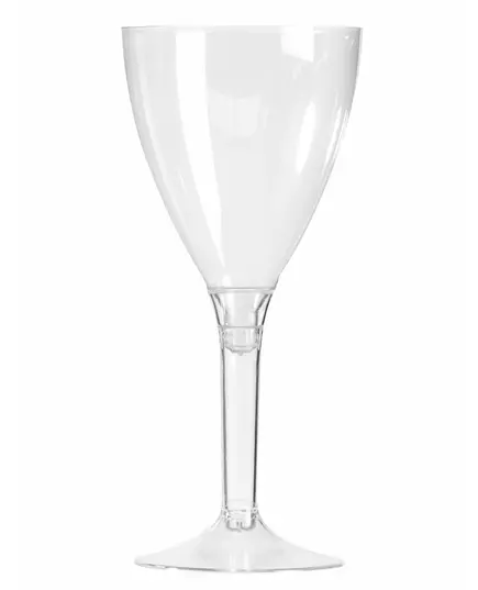 10 vinglass med krystallstav, 160 ml