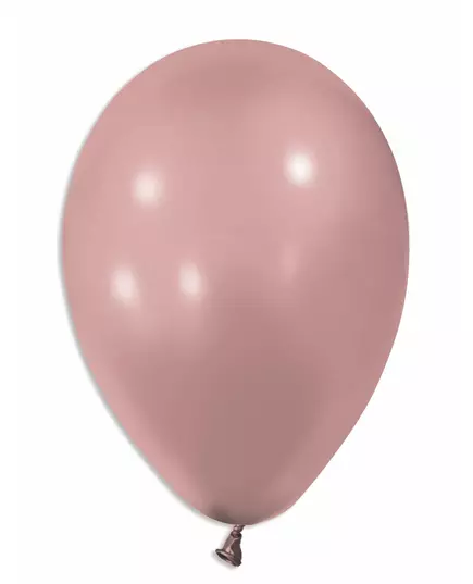 100 metalliske roségull lateksballonger 30 cm