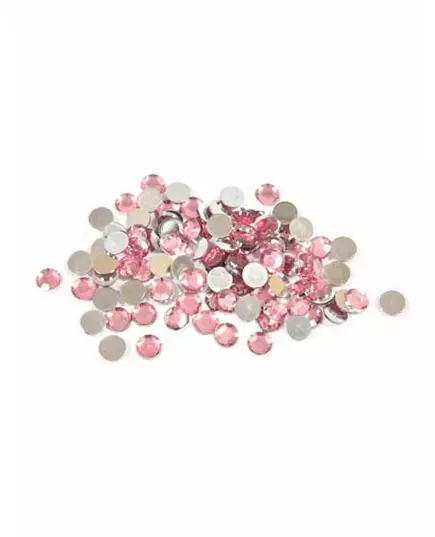 100 små runde bordkonfetti i rosegull 0,6 cm 10 g
