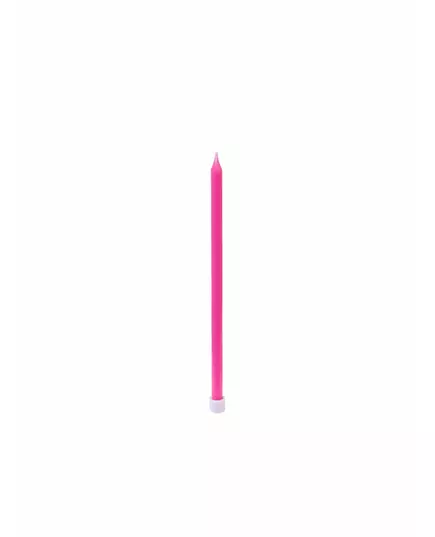 16 thin candles with 12 cm bobeches