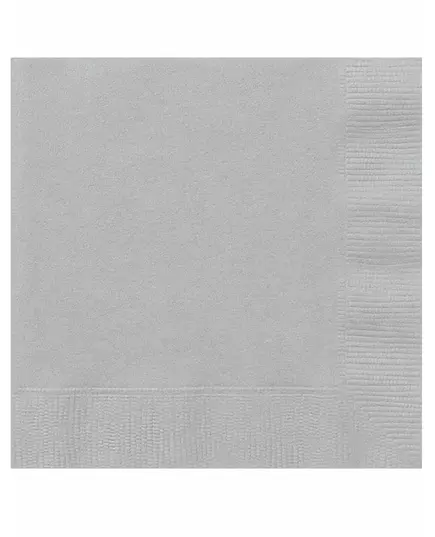 20 små sølvpapirservietter 25 x 25 cm