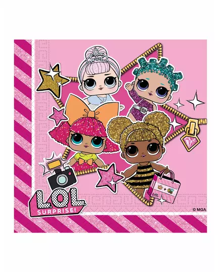 20 LOL papirservietter 33 x 33 cm