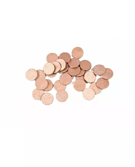 24 runde bordkonfetti i roségull 1,2 cm