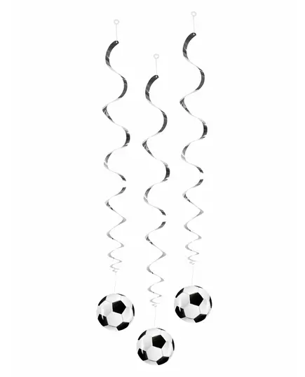3 Hanging Decorations Foot Party 85 cm