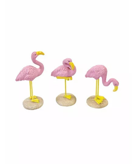 1 Resin flamingo 3.5 x 10 cm