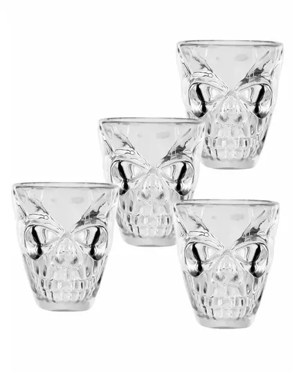 4 Skull Shot Glasses 50ml