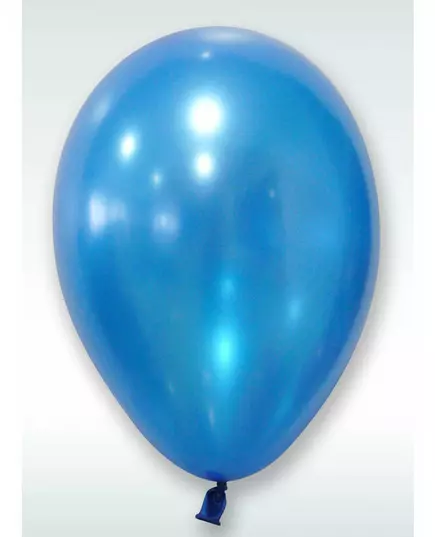 50 metalliske blå ballonger 30 cm
