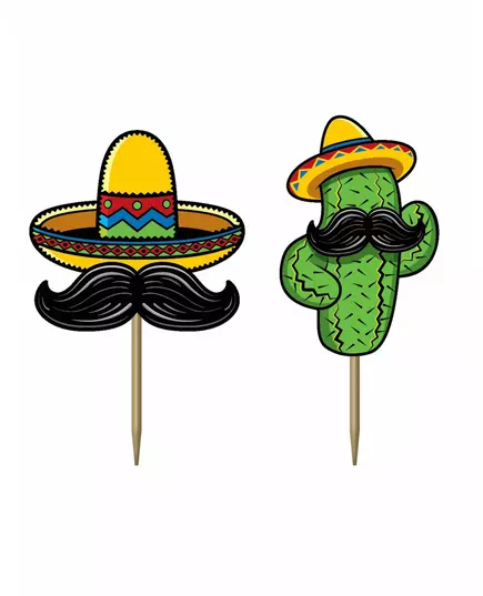 50 meksikanske Fiesta-pappplukkere 7 cm