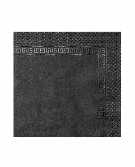 50 svarte servietter 38 x 38 cm