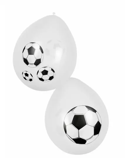 6 fotballfestballonger 25 cm