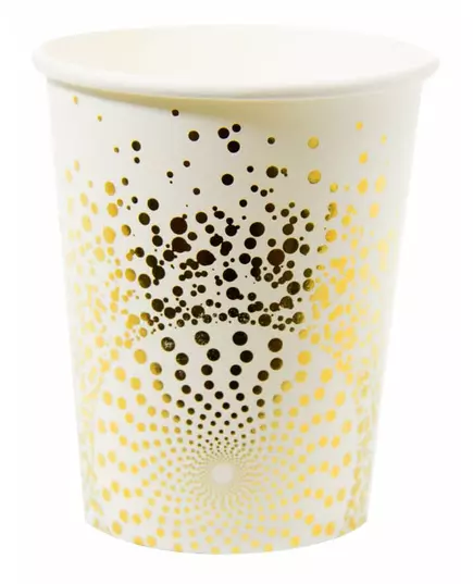 6 luksuriøse gullglass 250 ml
