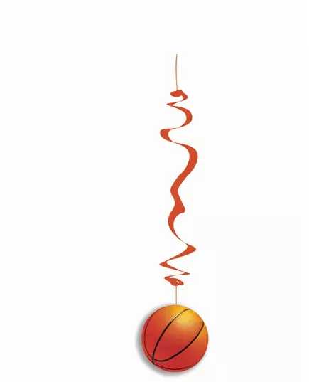 6 brannsikre papir basketballhengere 80 cm