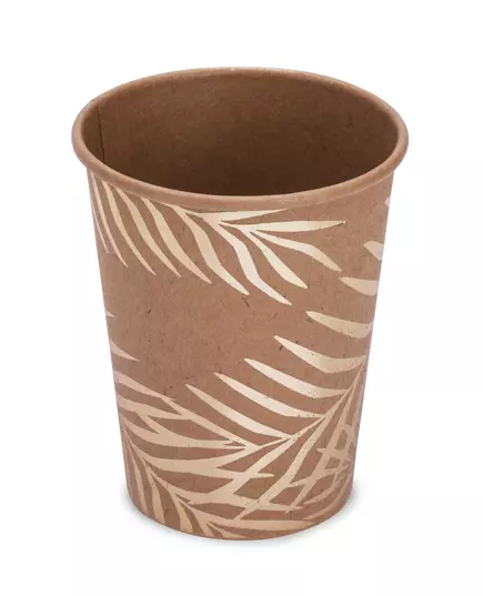 8 Kraft Paper Cups Golden Palm 200 ml