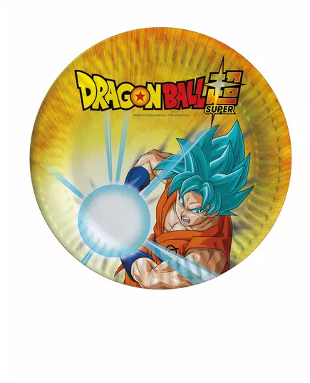 8 små Dragon Ball Super-papirtallerkener 18 cm