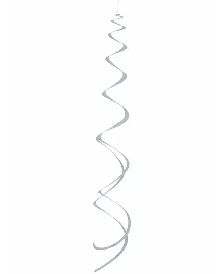 8 Silver Spiral Pendants