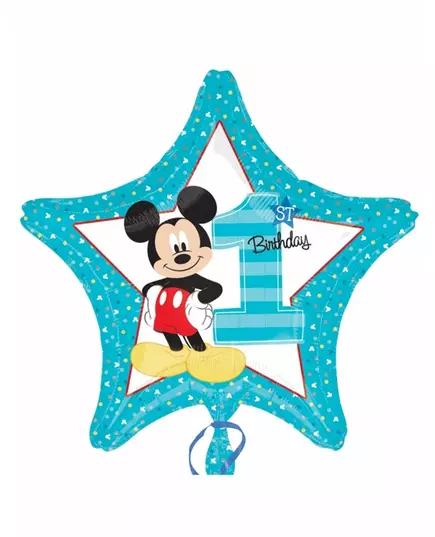 Mickey 1st Birthday Foil Balloon 43 cm