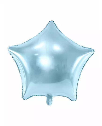 Turkis stjernefolieballong 45 cm