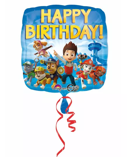 Gratulerer med dagen Paw Patrol folieballong 43 cm