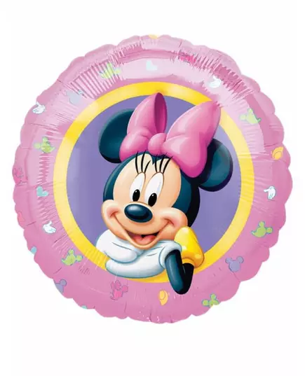 Pastellfarget Minnie folieballong 43 cm