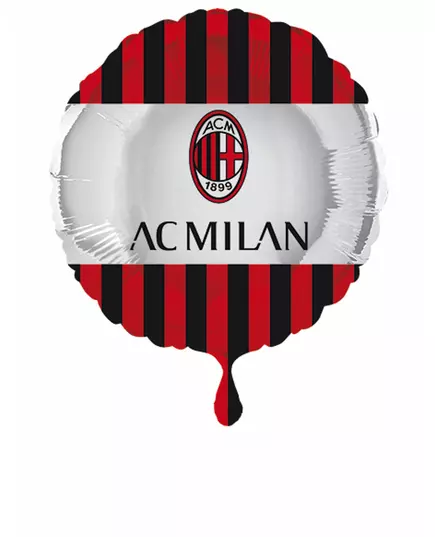 AC Milan rund aluminiumsballong 43 cm