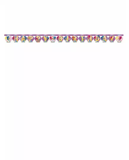 Gratulerer med dagen Shimmer and Shine Girlander 200x15cm