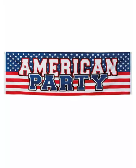 Amerikansk festbanner 220 x 74 cm