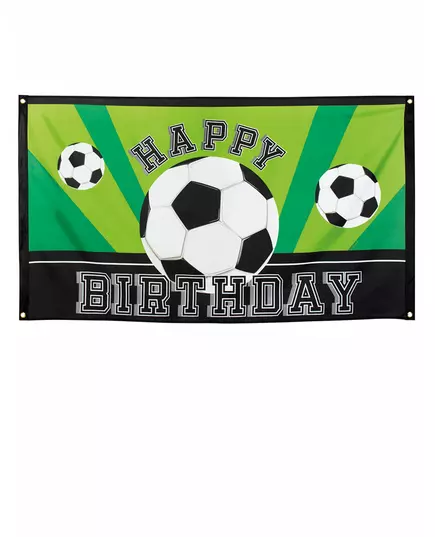 Happy Birthday Football Party Banner 90 X 150 cm