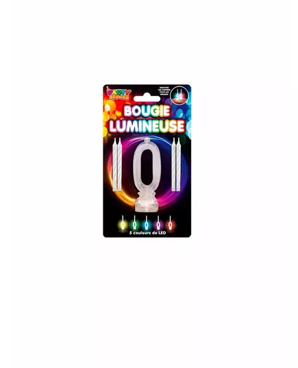 LED-stearinlys med nummer 0