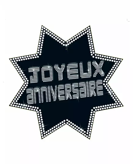VIP Happy Birthday Star Cutout 34 x 32 cm