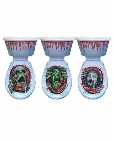 Electrostatic decoration for Halloween toilet seat