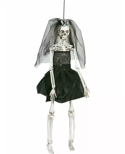 Black bride decoration 42 cm Halloween