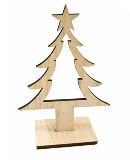 Wooden Christmas tree decoration 25 cm