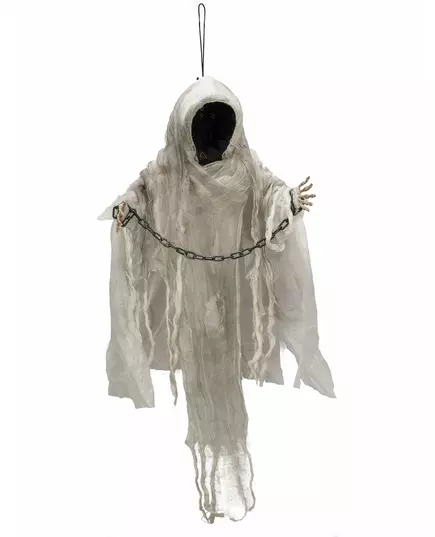 Halloween lysende lenket skjelett hengende dekorasjon 100 cm