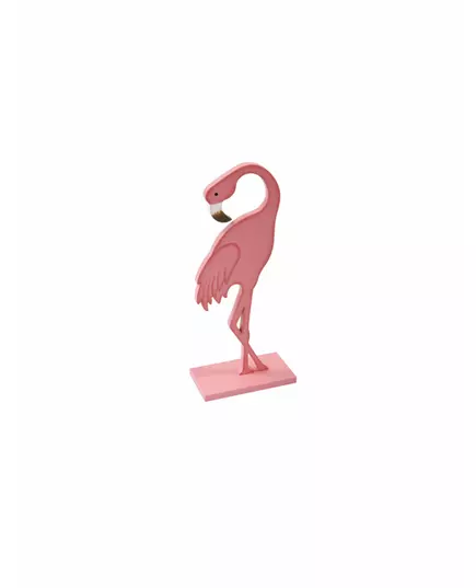 Treflamingo på rosa base 15 cm