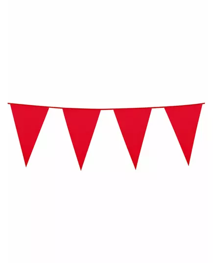10m red bunting garland