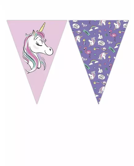 Minnie and the Unicorn 9-pennant garland