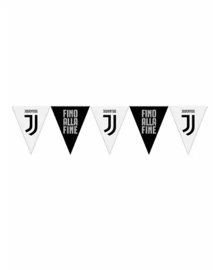 Juventus svart og hvit plastvimple 320 cm