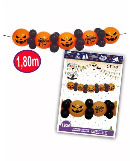 Halloween-lateksballonggirlander 1,8 m