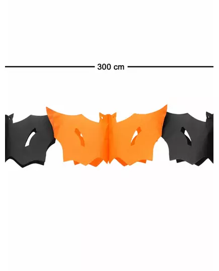 Halloween flaggermusgirlander 3 meter