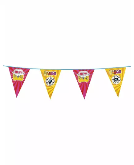 Hippie Flower Power-girlander 6 m