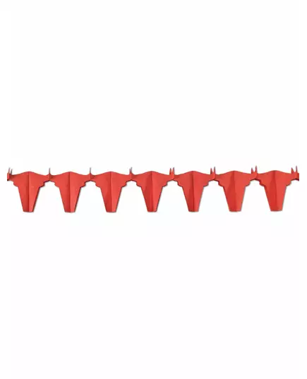 4.5 m red bull fireproof paper garland
