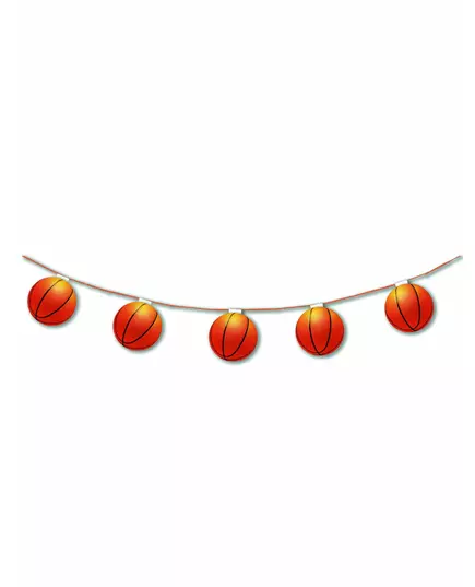 Fireproof paper garland 8 basketballs 3.20 m