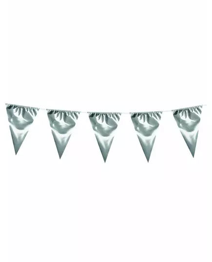 10m Giant Silver Pennant Garlands