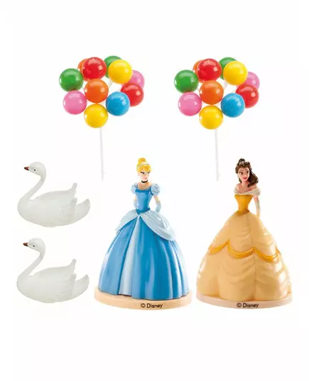 Disney Prinsesse 8,5 cm plastkaketoppersett