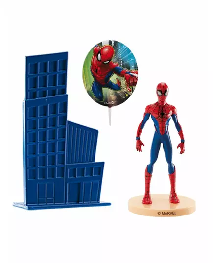 Spiderman 8.5cm Plastic Cake Topper Kit