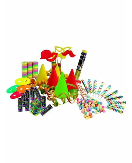 Neon festgavesett for 8 personer