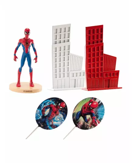 Spiderman kakedekorasjonssett 8 cm