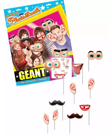 Giant photobooth kit 12 accessories
