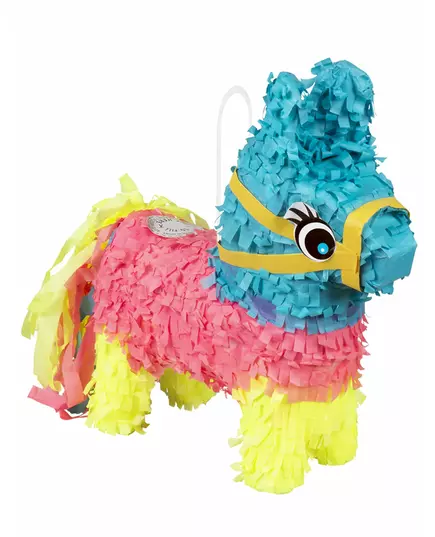Mini flerfarget eselpiñata 20 x 18 cm